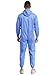 Moily Unisex Adult Lightweight Hazmat Suits with Hood Zipper Long Jumpsuit for Spray Painting Industrial Blue X-Large