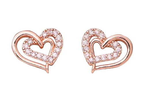 Image of Nilu's Collection Daily Use, Light Weight Cubic Zircon Stud Earrings| Perfect for baby girls, office goers