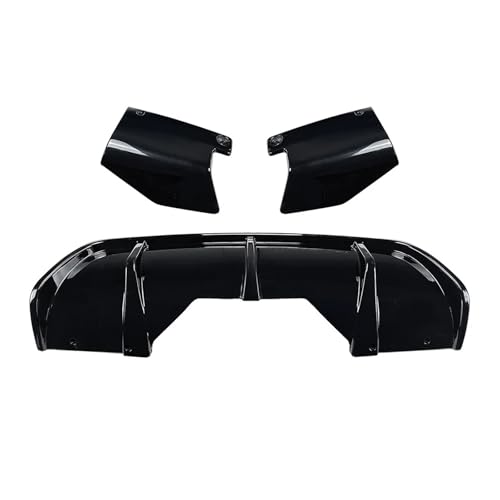 Lèvre diffuseur arrière style MP pour BMW X6 F16 finition noir laqué