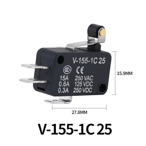 Interruptor de limite momentaneo V-155-1C25 micro para final de carrera CNC 7