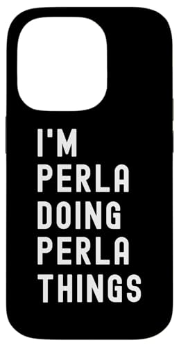 私は Perlaです。Perla が行うことを行う。 スマホケース iPhone 14 Pro 用