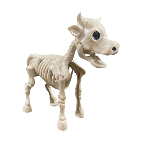 Halloween Cow Skeleton Decoration Realistic Animal Skeleton for Outdoor Yard Garden Porch and Haunted House Party Decor
