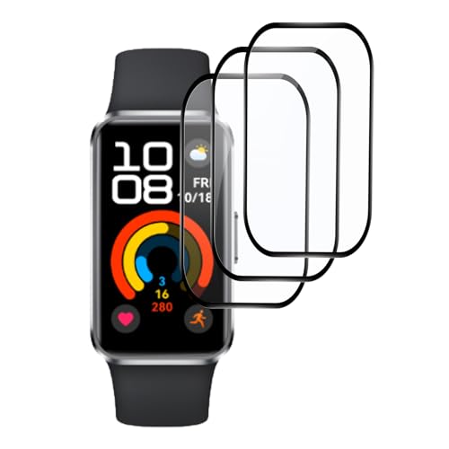 �y3���Z�b�g�zHUAWEI Band 10 �ی�t�B���� PET������ 3�� �Ή� �t�@�[�E�F�C�E�H�b�` �t�B���� HUAWEI Band 10 1.32�C���`�p �t���ی�t�B���� �L�Y�h�~ �ϏՌ� ��U�h�~ �S�ʕی� �����ߗ� 3D Touch�Ή� ����
