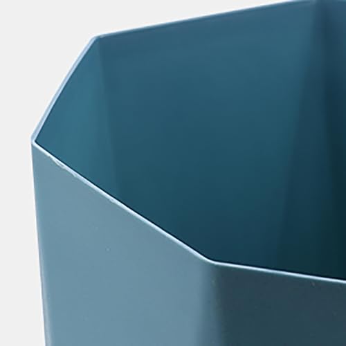 Caneca de basura pequeña de plástico blanca triangular miniatura 5