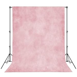 Abstract Pink 8x10ft Professional Photography Backdrop for Adult Portrait Photo Props Booth Background Photoshoot Studio with Thick Ployester Fabric Roller Pocket on Top