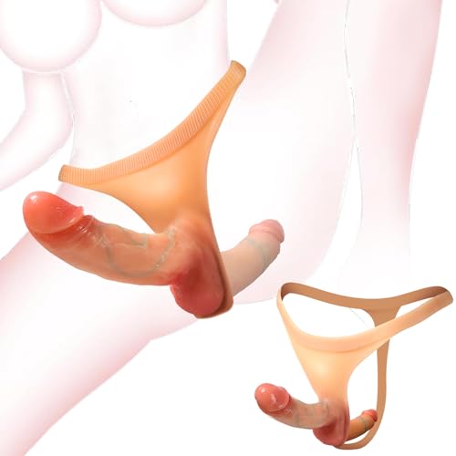 Strap On Dildo Set Women Sex Toys Double Ended Dildo Silicone Dildos Hands Free Masturbators Strap On Harness Anal Dildos Female Sex Toys Adult Toys for Women
