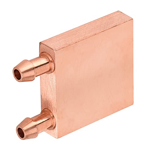 Tosuny Water Cooling Block 40x40x10mm Copper Liquid Water Cooler Heat Sink System for CPU Graphics Radiator - Image 4