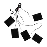 USB-Kohlefaser-Heizkissen, elektrisches Heizkissen für Taille und Rücken, waschbar, nähbar, 3 Gänge verstellbar, 5 V-Heizmatte mit weichem Silikondraht, tragbarer Stoffwärmer für