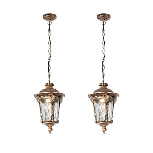 Suspension extérieure E27 en aluminium et verre luminaire étanche réglable pour jardin