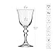 Krosno | Weißweingläser | 6er-Set à 150 ml | Krista Kollektion | Bleifreies Kristallglas | Elegante Form | Stilvoller, geprägter Stiel | Spülmaschinenfest