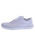 Vans Old Skool Zapatillas de Tella Unisex Adulto, Blanco (true white), 41