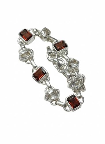 Natural 4ct Garnet, Herkimer Diamond...
