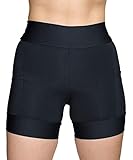 Bermuda de Compressão para Corrida Hupi Run Feminina Curta, Cor: Preto, Tamanho: M