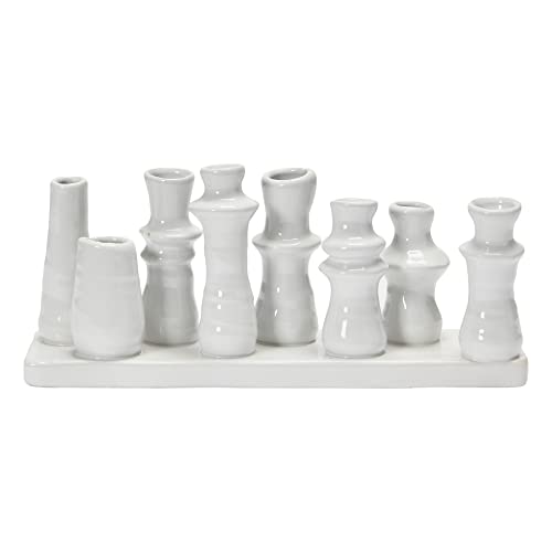 Bloomingville Stoneware Multi Vase with 8 Sections, White by Bloomingville - Image 4