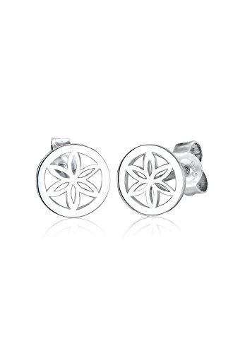 Preisvergleich Produktbild Elli Ohrringe Damen Blume Ornament Filigran in 925 Sterling Silber