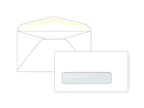 #6 3/4 Window Envelope - 24# White (3 5/8 x 6 1/2) - Window Envelope Series (Box of 500)