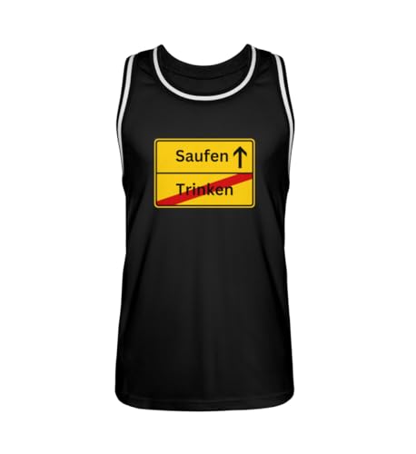 Maillot de basketball Saufen Trinken unisexe idéal pour festivals et bière-pong