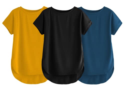 Image of Fabricorn Stylish Plain Up and Down Cotton Tshirt for Women