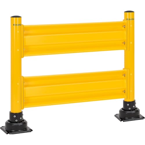 Global Industrial Steel Guard Rail & Bollards, 4 ft, Yellow