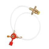 VICASKY 1stück Camping Flat Tank Adapter Mit Druckentlastungsventil Für Gaskocher Outdoor Zubehör Für Sicheres Gasbefüllen Kompatibel Mit Gasflaschen