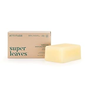 ATTITUDE Body Soap Bar, Natural Ori...