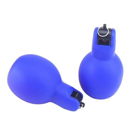 Silbato deportivo Menolana de PVC azul liviano miniatura 6