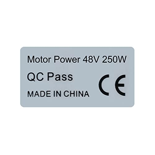 12 pz/lotto 36 V/48 V 250 W 500 W adesivo per motore ebike etichette CE per Bafang BBS01 BBS02 BBSHD parti kit di conversione bicicletta elettrica (48 V 250 W x 12 pezzi)