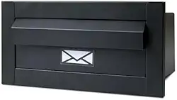 Caixinha De Correio Inox Moderna 29cm (All Black)