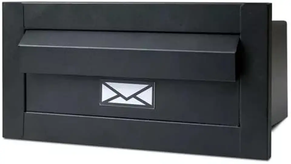 Caixinha De Correio Inox Moderna 29cm (All Black)