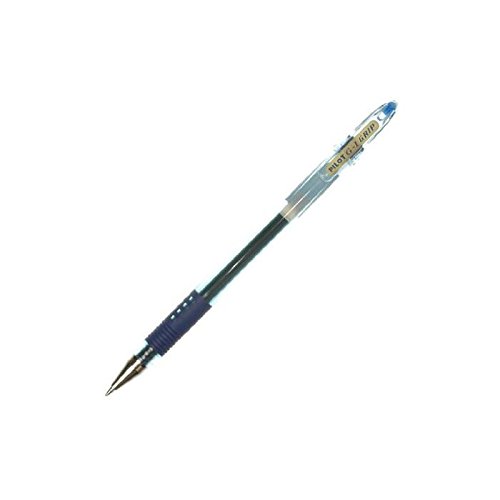 Pilot G1 Grip Lote de 6 bolígrafos con tinta de gel, bola de 0,7 mm, trazo de 0,5 mm, color azul