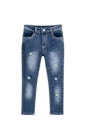 Image of A.T.U.N. (ALL THINGS UBER NICE) Boys Washed Denim Jeans | Regular Fit Stretchable Jeans with Mid Rise | Stylish Everyday Wear