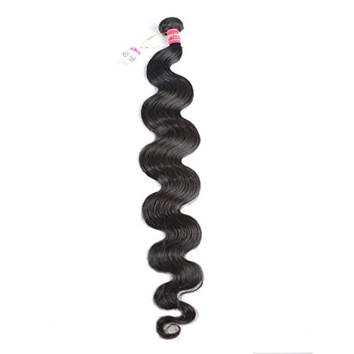 ALi Queen 1 Bundles of 32 inches Natural Black Color 100g Body Wave Brazilian Virgin Human Hair Weave 100% Human Hair Extensions