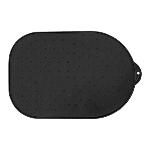 MCMUZKZS Alfombrilla Deslizante para Electrodomésticos de Cocina, Alfombrilla Deslizante Lavable para Taller, Comedor Y Hogar, Negro, Individual