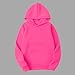 Women 2 Piece Outfits Oversized Solid Lounge Hoodie Sweatsuit Sets Fashion Clothes Airport Travel Pants Tracksuits Hot Pink