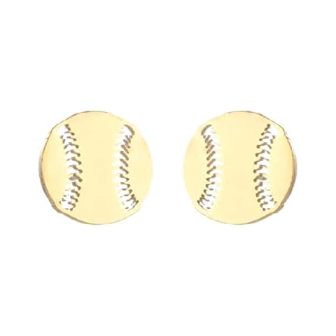 Softball Earrings for Women - Gold Softball Jewelry - Baseball Stuff (Baseball/Softball - Gold) Cover