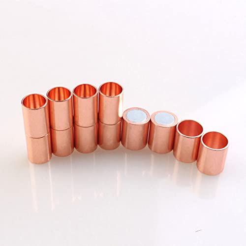 Kaufe 10 Teile/los Metall Magnetische Verschlüsse Runde Lederband Armbänder Halsketten End