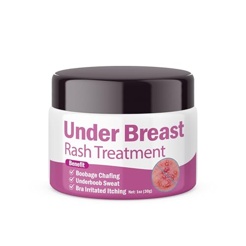 Under Breast Rash Treatment for Underboob Sweat Heat Rash, Boobage Chafing, Soothing Skin, Bra Irritated Itching Relief