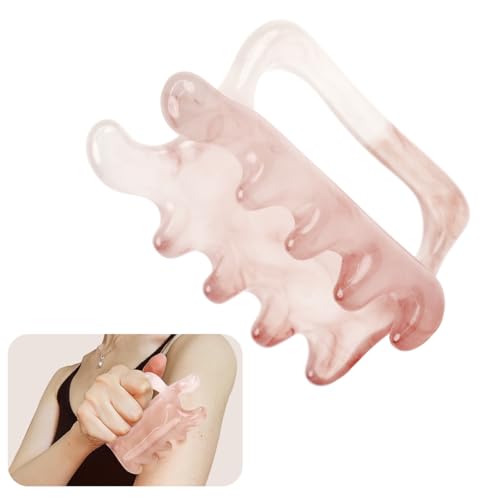 Image of HANNEA Resin Back Massager, Spine Myofascial Release Tool | Targeted Back and Spine Massage, Supports Myofascial Release and Muscle Relaxation, Resin Body, Handheld Design