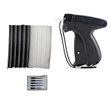 Sunicon Quick Clothing Fixer, Clothes Quilt Tacking, Fine Mini Stitch Hemming Gun for Clothing Micro Tagging Tool with 500 White & 500 Black Micro Fasteners (Black)