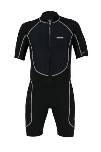 AKONA Men's 2.5mm Shorty Wetsuit with Front Zipper. Scuba, Snorkeling, Paddle Boarding, Kayaking, Surfing - 2XLarge