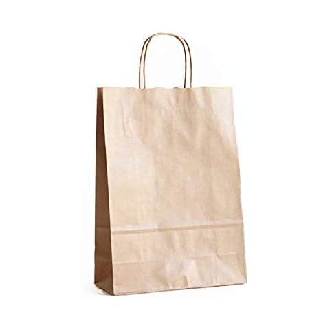 MARENT 50 Pack Brown Paper Gift Bags Cover