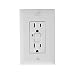 Pass & Seymour 1595-W GFCI Duplex Receptacle Trip Light 15A 125V 60Hz TradeMaster, White