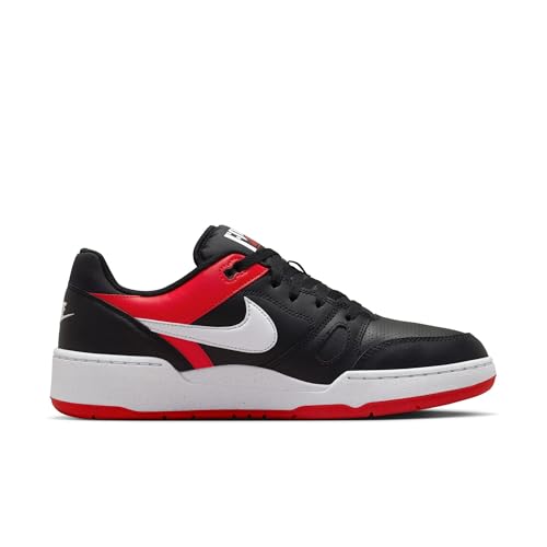 Image of Nike Men Full Force Lo Black /White-University Red Basketball Shoes 6 UK