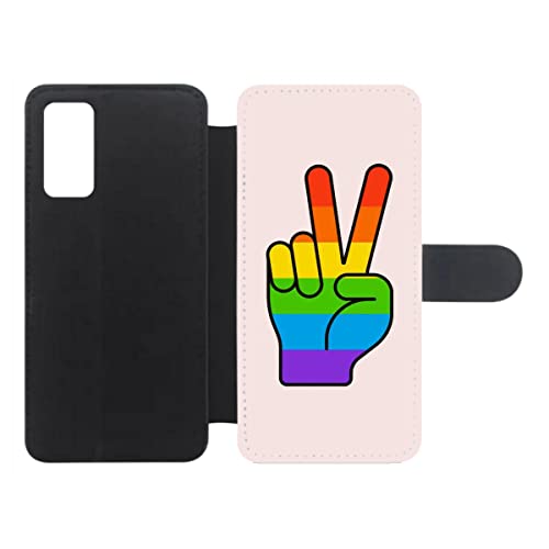 Housse cuir Samsung S20 FE arc-en-ciel pour éviter les rayures d'écran avec fermeture aimantée
