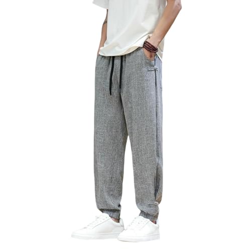 Pantalon style chinois pour homme en soie glacée fine d'une légèreté et finition premium