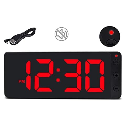 SZELAM Digitaler Wanduhr -10,5" Groß Anzeige LED Digital Wanduhr Cover