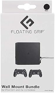FLOATING GRIP Wall Mounts for PlayStation 4 Slim (PS4 Slim) + 2x Controllers