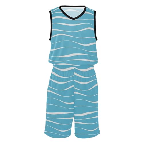 Short et maillot de basket Blue Sea Waves idéal pour vos matchs d'été