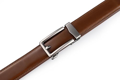 Image of Men's Belt, Ratchet Dress Casual Belt with Adjustable Automatic Buckle Trim to Fit