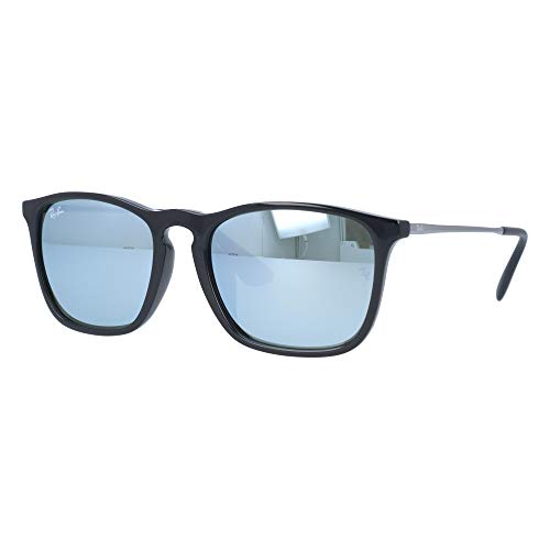 Image of Ray-Ban Chris RB4187F RB4187F 601 /30 54 Sunglasses Light Color Lens Set, Asian Fit, Wellington, Mirror, Men's, Women's